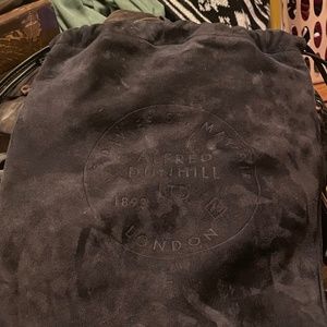 Suede Alfred Dunhill Drawstring Backpack